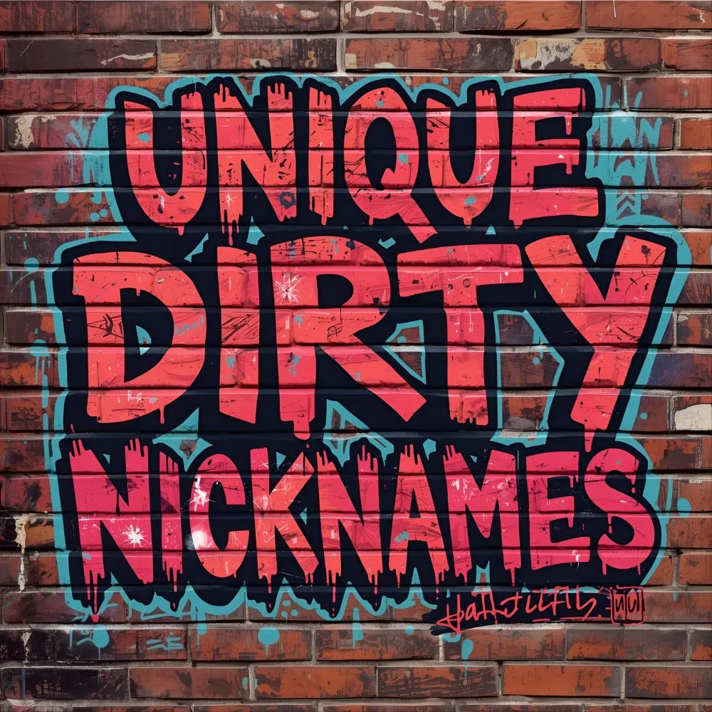 Unique Dirty Nicknames 