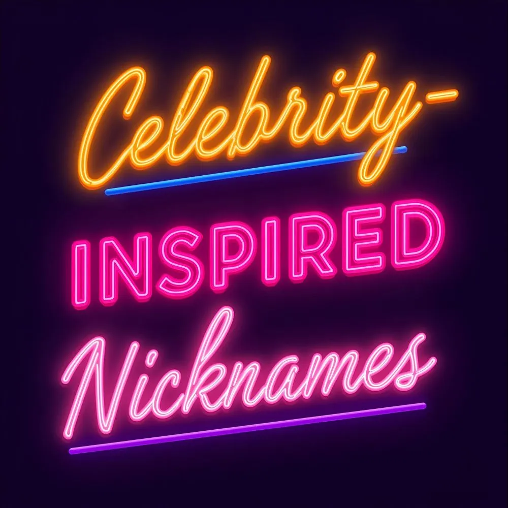 Celebrity-Inspired Nicknames 