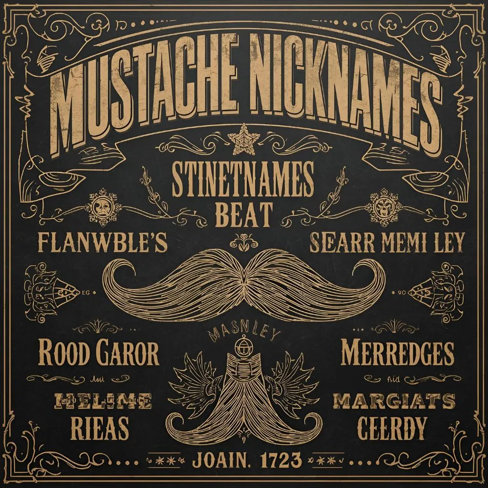 Classic Mustache Nicknames