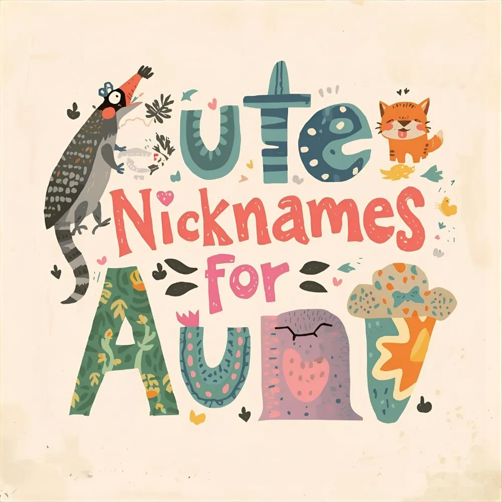 Cute Nicknames for Aunt