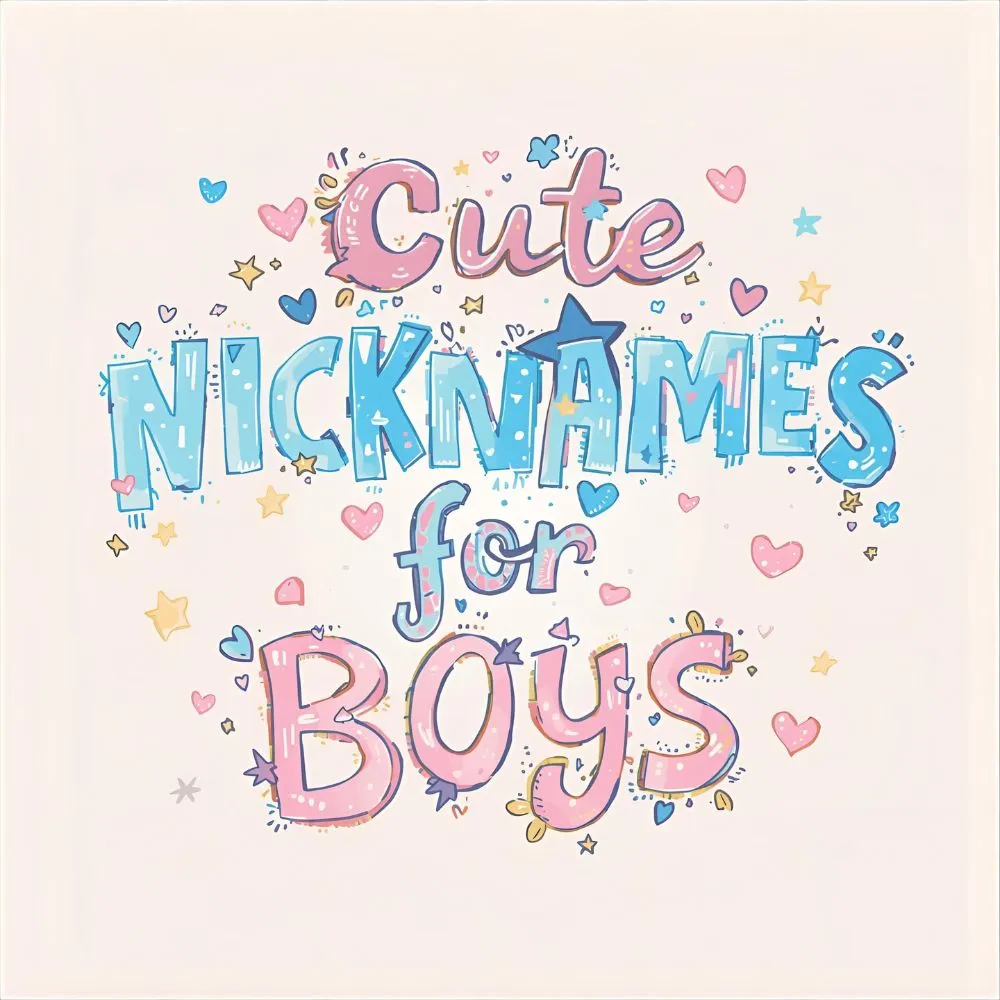 Cute Nicknames for Boys