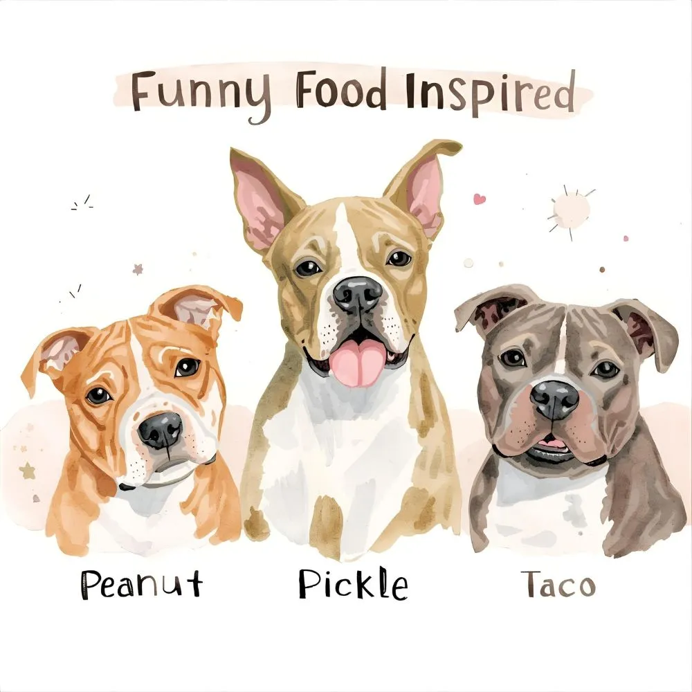 Funny Food-Inspired Pitbull Nicknames