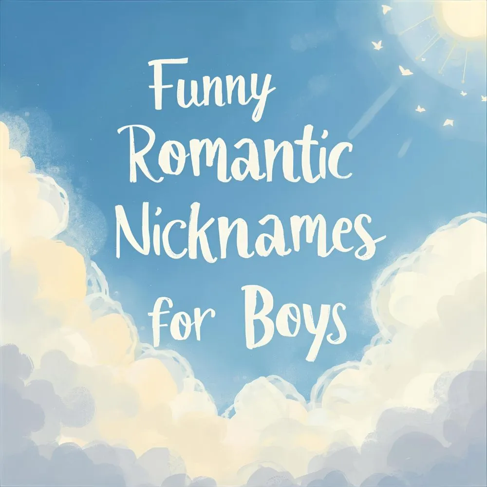 Funny Romantic Nicknames for Boys