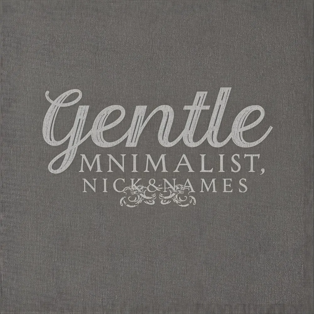 Gentle & Minimalist Mustache Nicknames