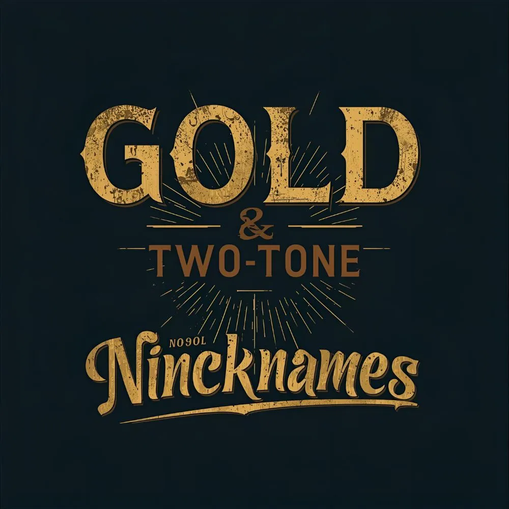 Gold & Two-Tone Nicknames 