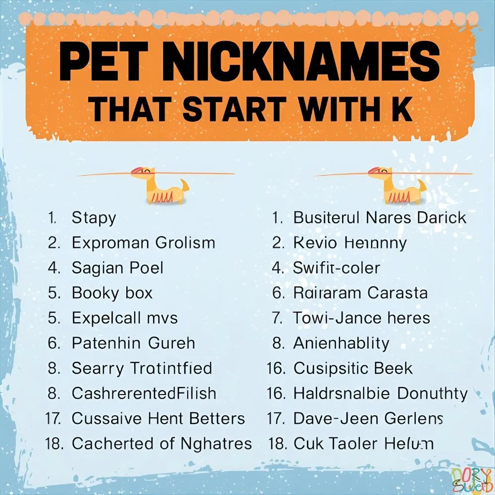 Pet Nicknames That Start With K