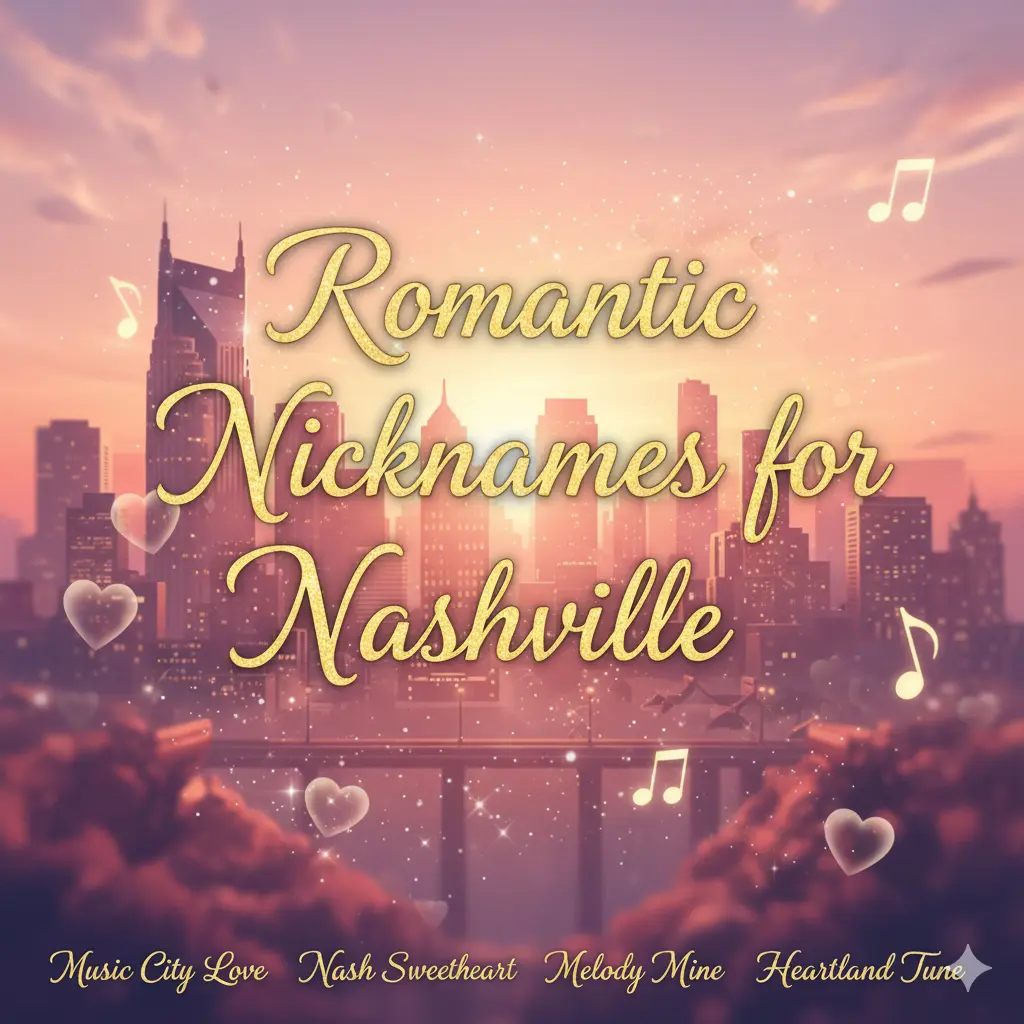  Romantic Nicknames for Nashville