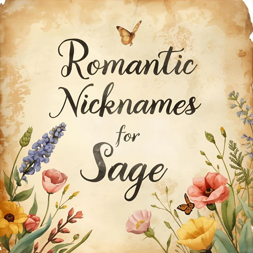 Romantic Nicknames for Sage