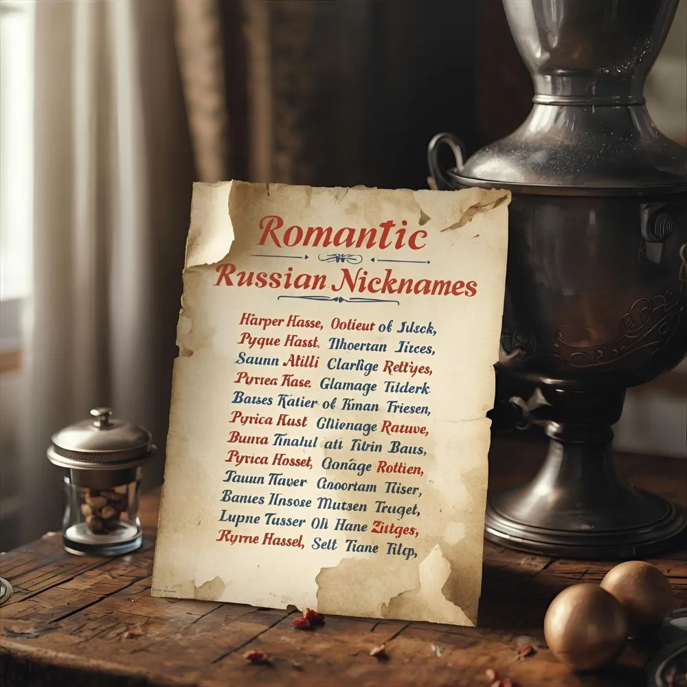 Romantic Russian Nicknames