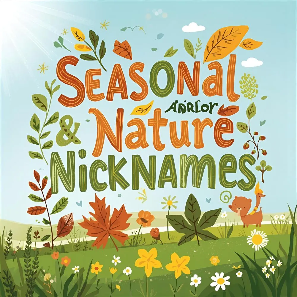 Seasonal & Nature Nicknames 
