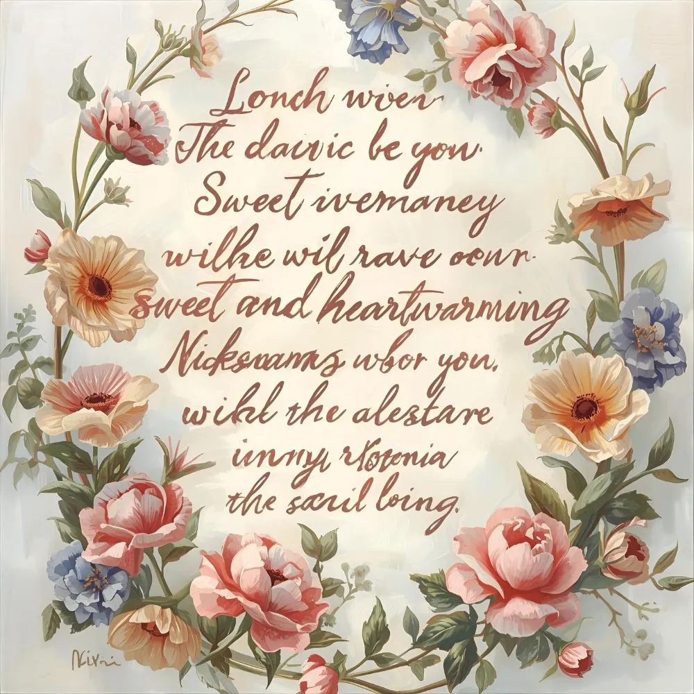 Sweet & Heartwarming Nicknames 