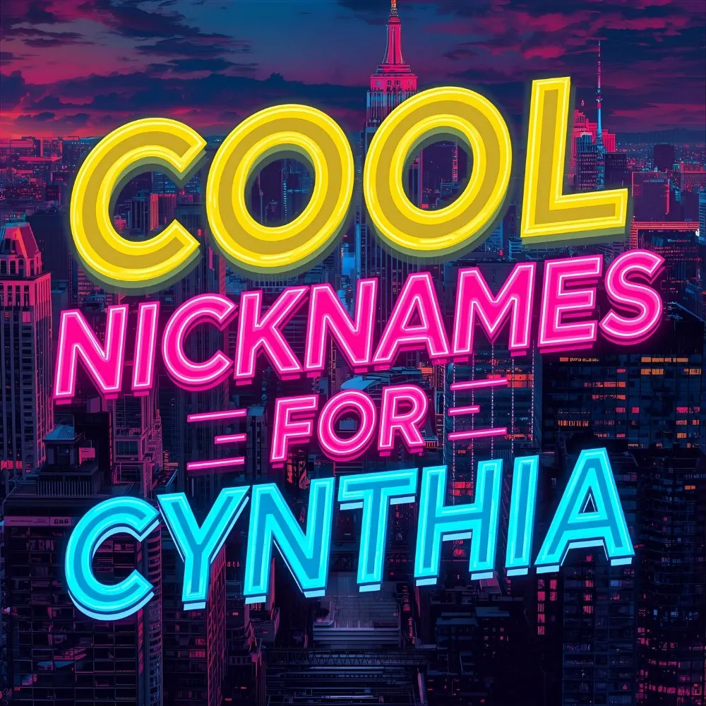  Cool Nicknames for Cynthia