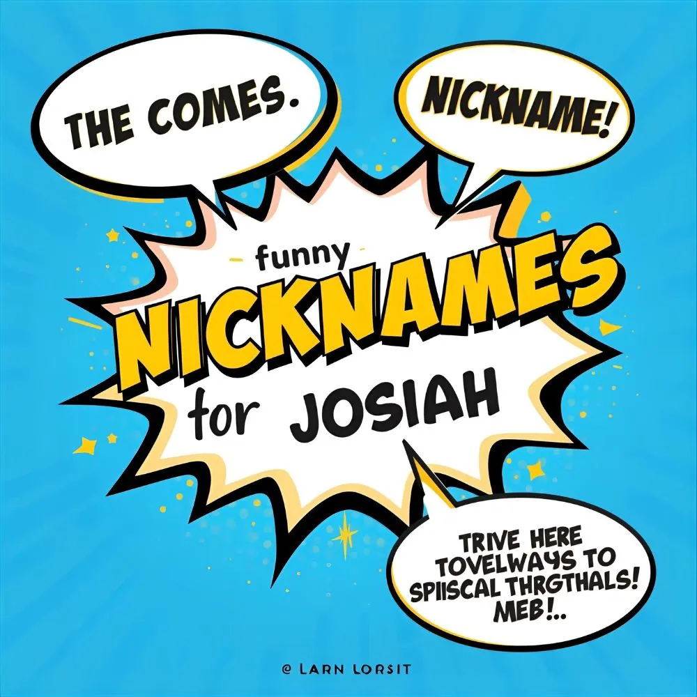 Funny Nicknames for Josiah