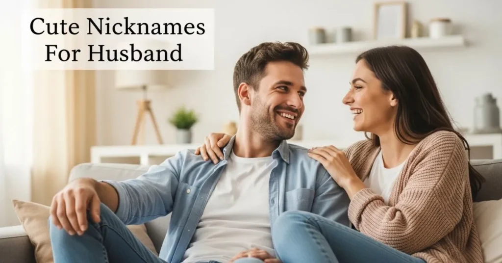 Cute Nicknames For Husband