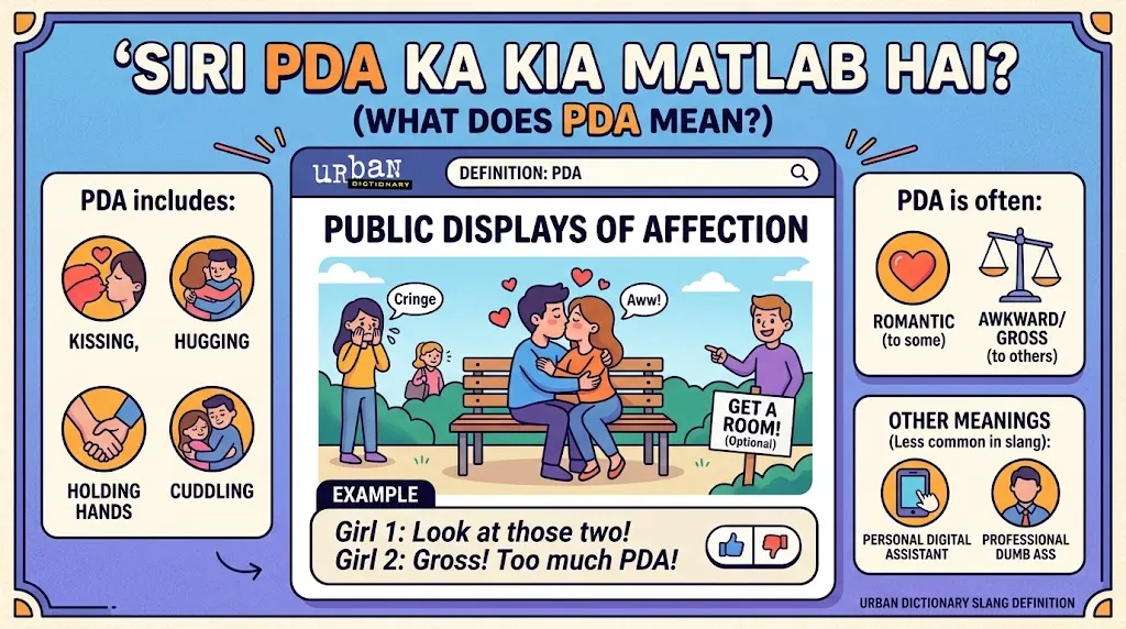 What Does “PDA” Mean in Slang (Urban Dictionary)?