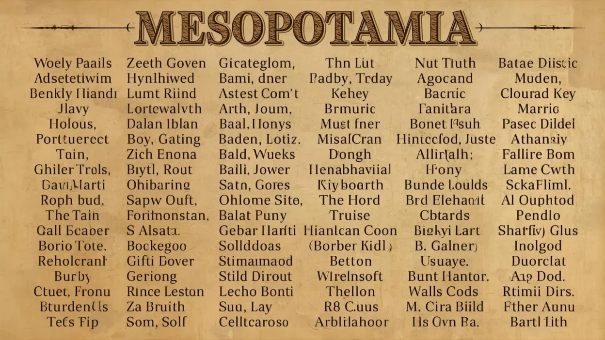 Mesopotamia Nicknames