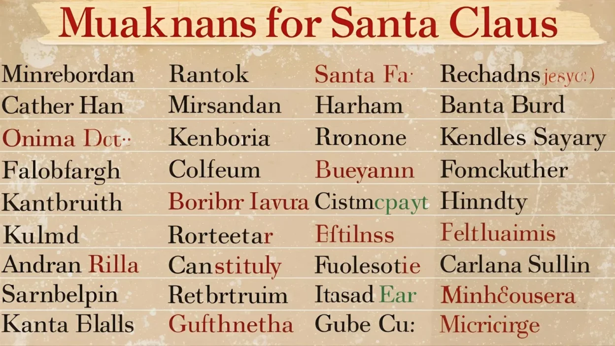 Names for Santa Claus