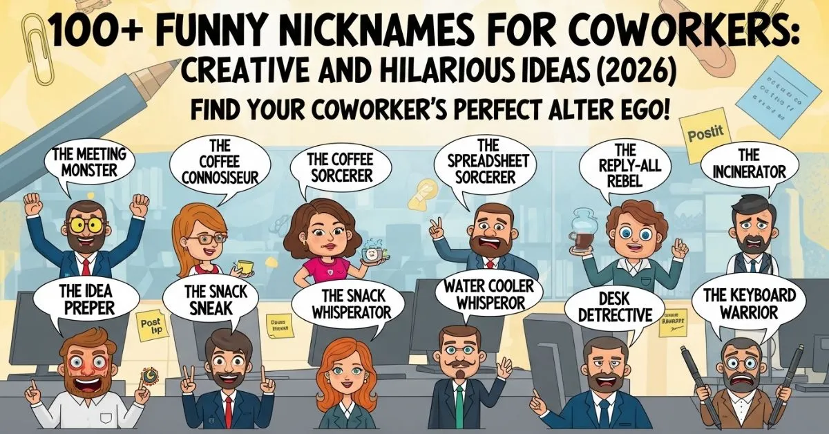 Funny Nicknames for Coworkers