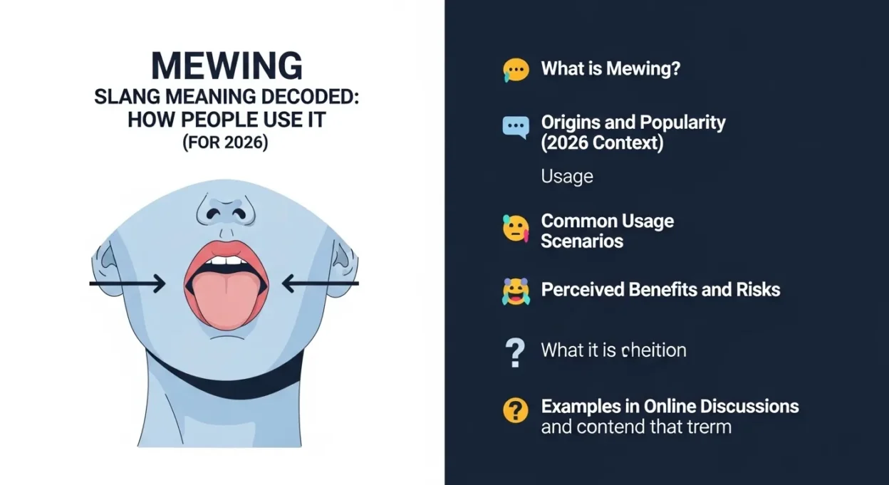 Mewing Slang Meaning