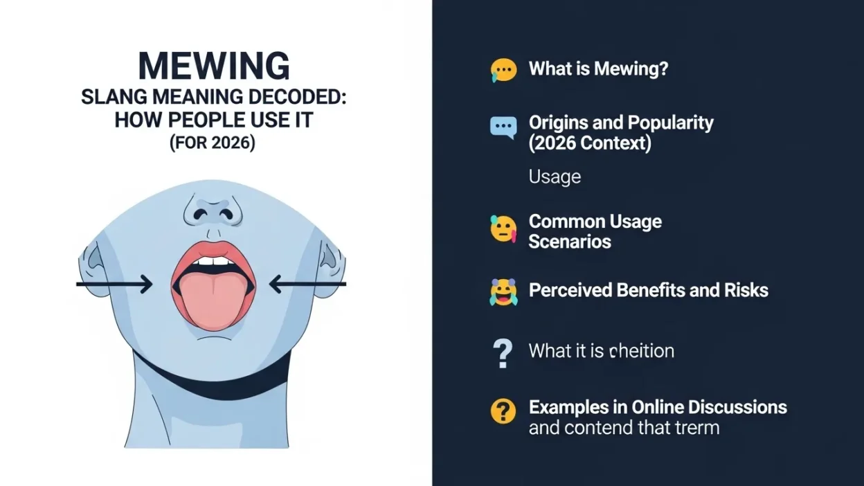 Mewing Slang Meaning