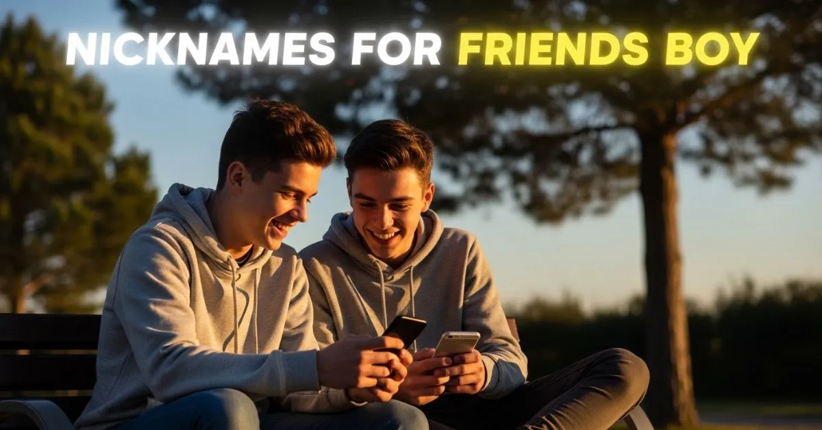 Nicknames for Friends Boy