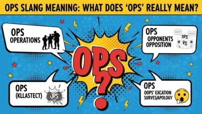 Ops Slang Meaning