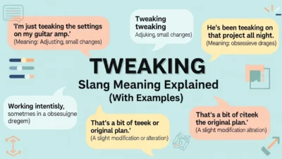 Tweaking Slang Meaning