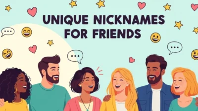 Unique Nicknames for Friends