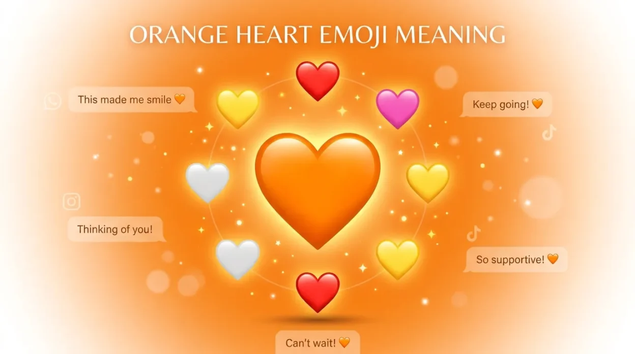 Orange Heart Emoji
