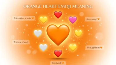 Orange Heart Emoji