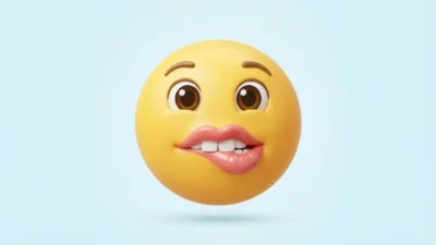 Lip Bite Emoji