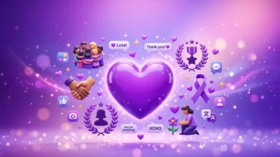 What Does a Purple Heart Emoji Mean