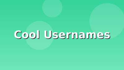 200+ Cool Usernames (2026)