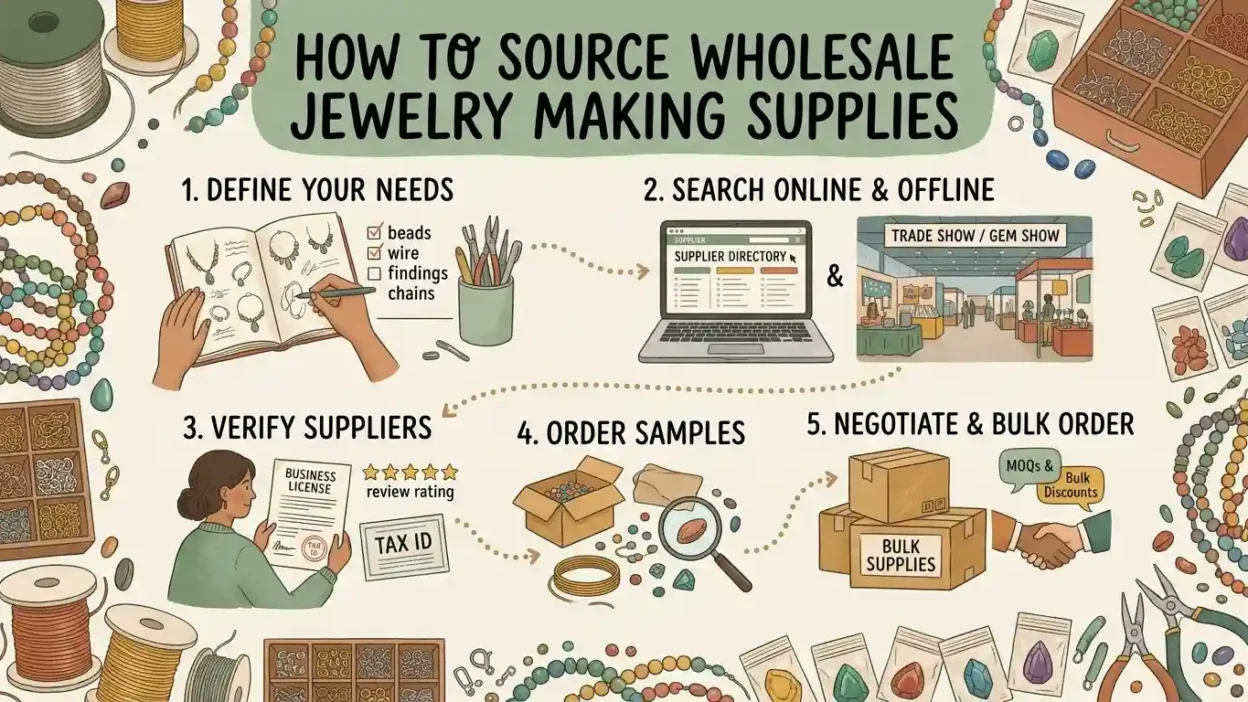 How to Source Wholesale Jewelry Making Supplies